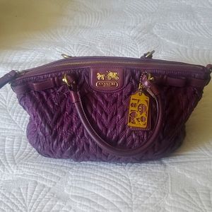 Coach purple purse
